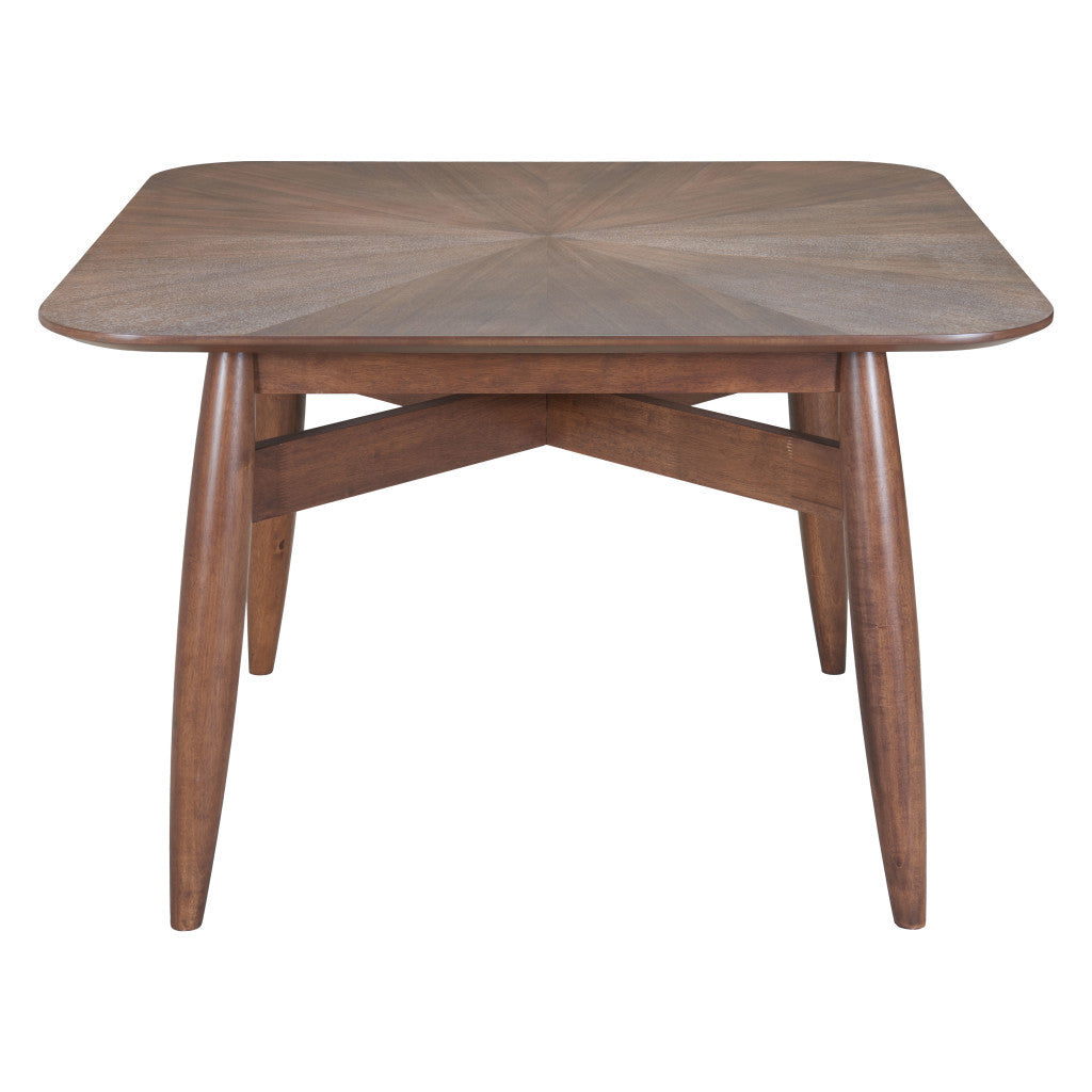 46" Espresso Solid Wood Square Dining Table - Loft&Timber