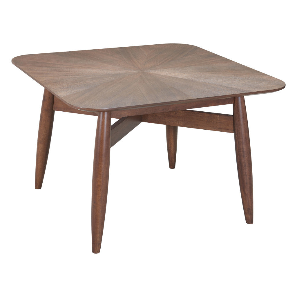 46" Espresso Solid Wood Square Dining Table - Loft&Timber