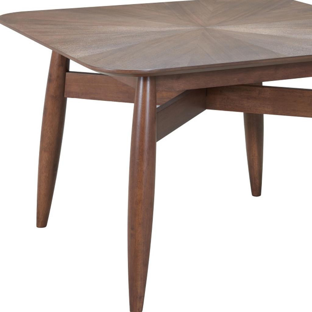 46" Espresso Solid Wood Square Dining Table - Loft&Timber