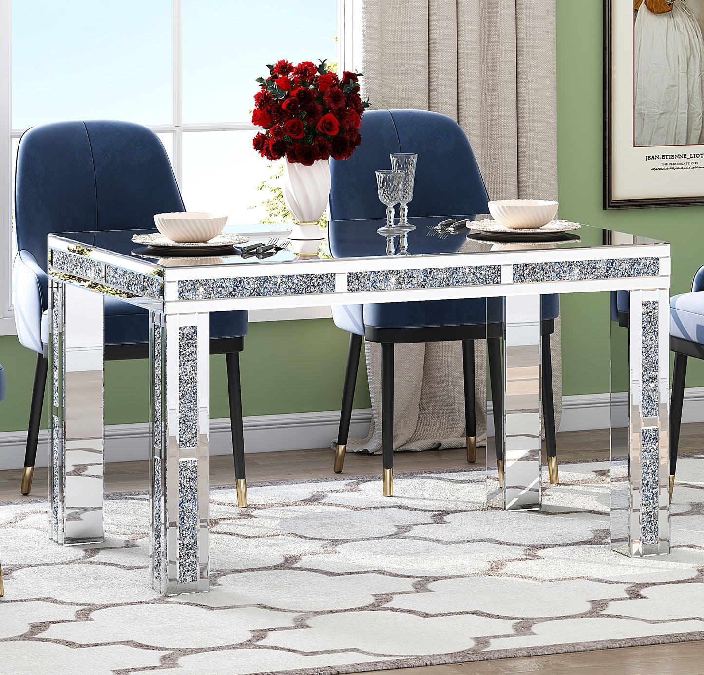 31" Silver Wood Dining Table - Loft&Timber