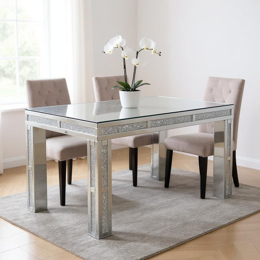 31" Silver Wood Dining Table - Loft&Timber