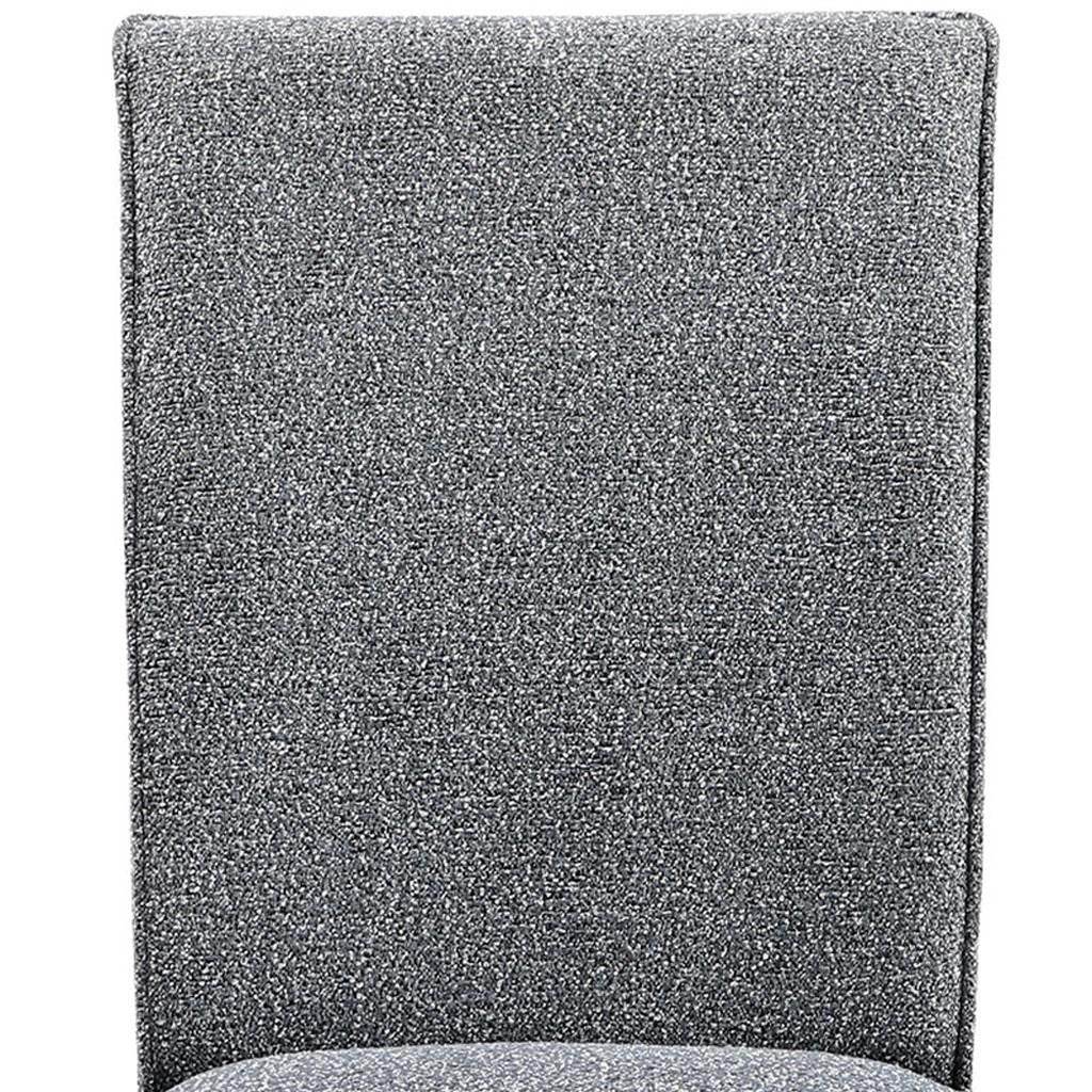Set of Two Gray Upholstered Fabric Dining Side Chairs - Loft&Timber