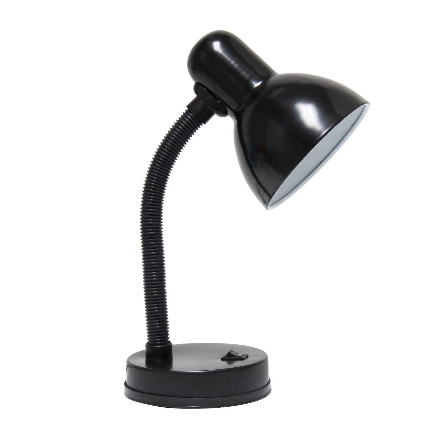 14" Black Metal Swing Arm Table Lamp - Loft&Timber