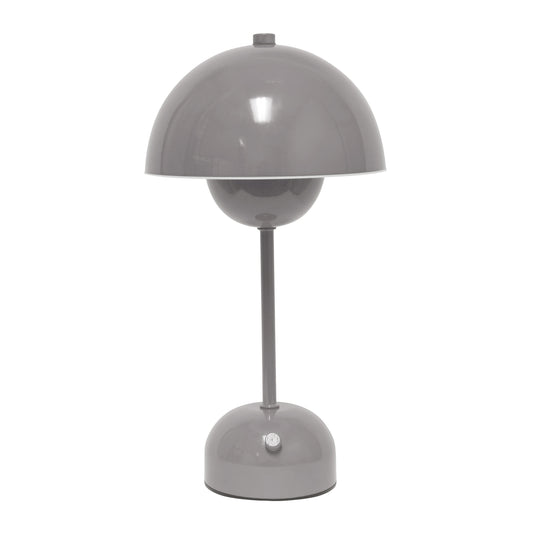12" Gray Metal Table Lamp - Loft&Timber