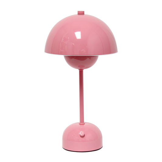 12" Light Pink Metal Table Lamp - Loft&Timber