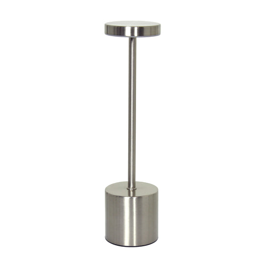 13" Silver Metal Table Lamp - Loft&Timber