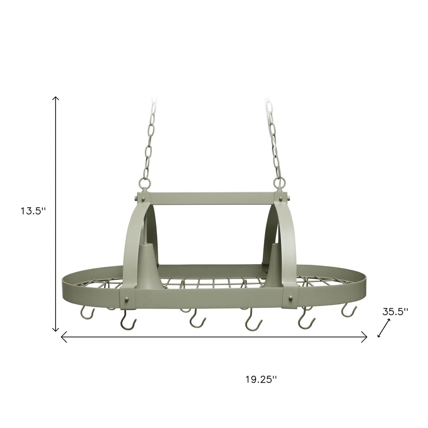 Slate Gray Kitchen Island Metal Ceiling Light - Loft&Timber