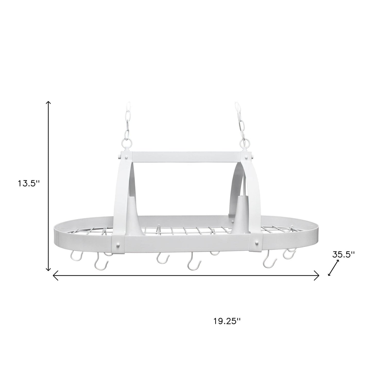 White Kitchen Island Metal Ceiling Light - Loft&Timber