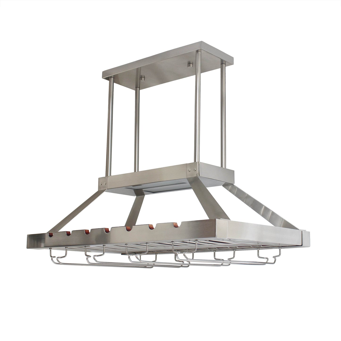 Nickel Kitchen Island Iron LED Edison Bulb Flush Ceiling Light - Loft&Timber