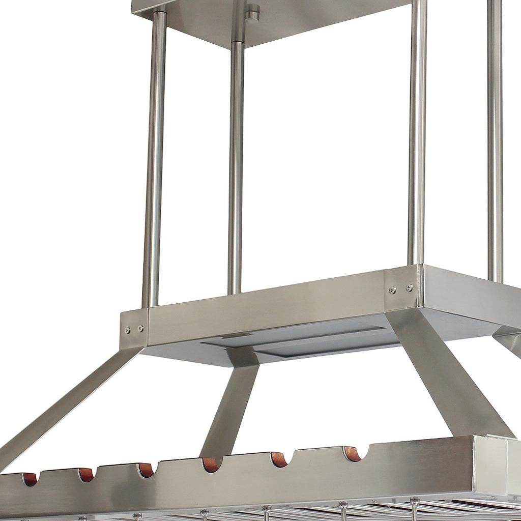 Nickel Kitchen Island Iron LED Edison Bulb Flush Ceiling Light - Loft&Timber