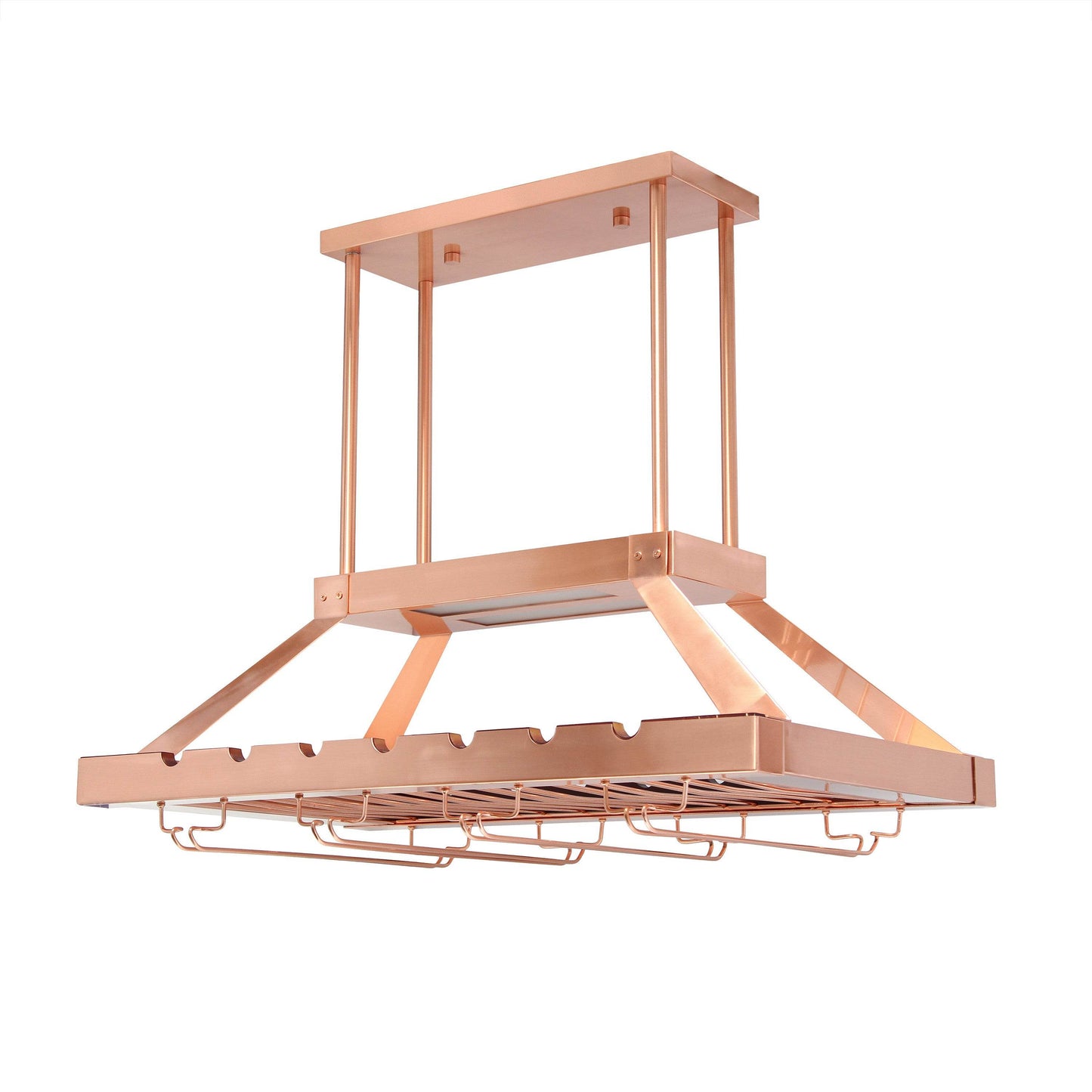 Copper Kitchen Island Iron LED Edison Bulb Flush Ceiling Light - Loft&Timber