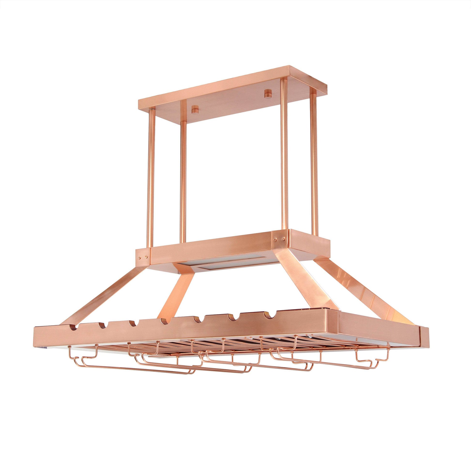 Copper Kitchen Island Iron LED Edison Bulb Flush Ceiling Light - Loft&Timber