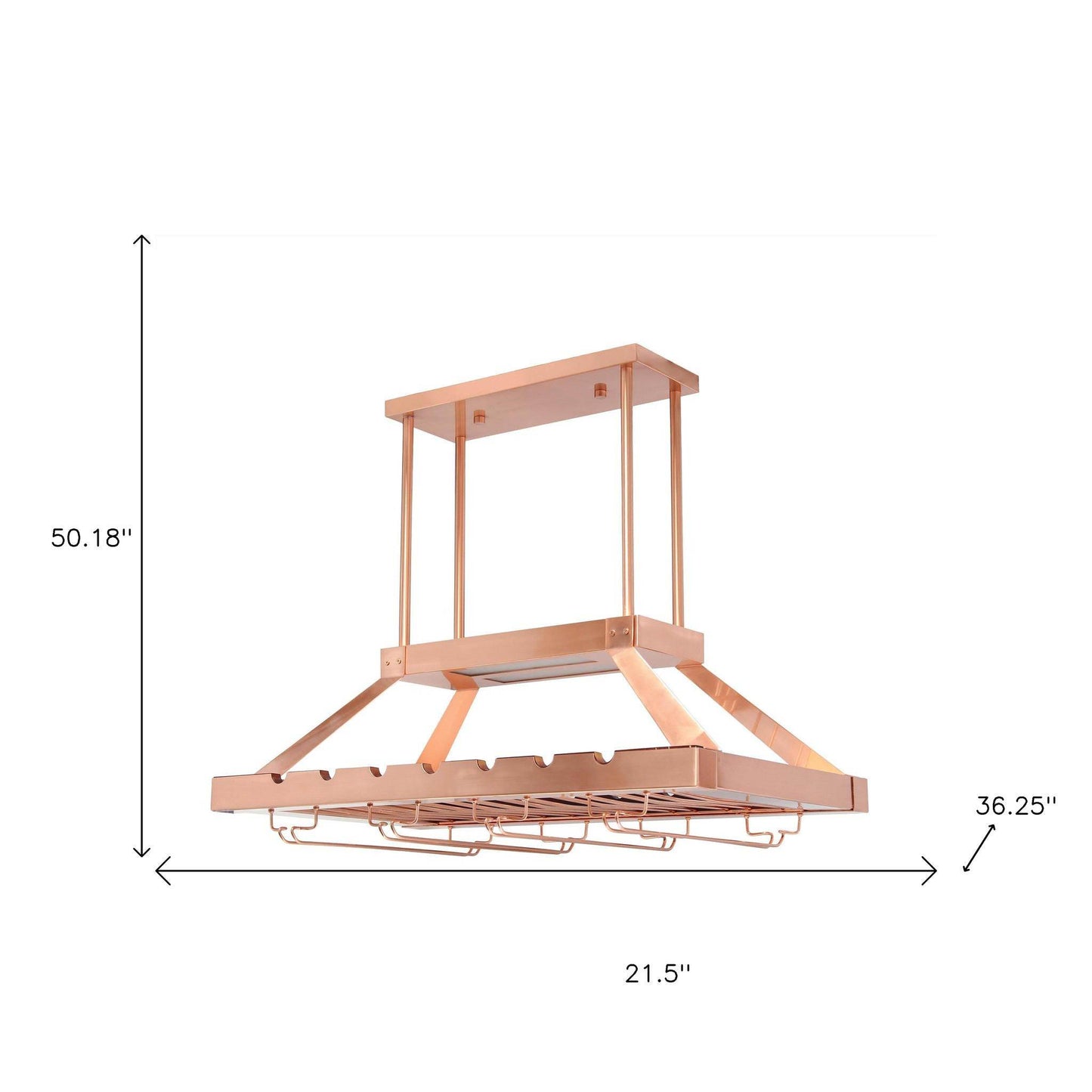 Copper Kitchen Island Iron LED Edison Bulb Flush Ceiling Light - Loft&Timber