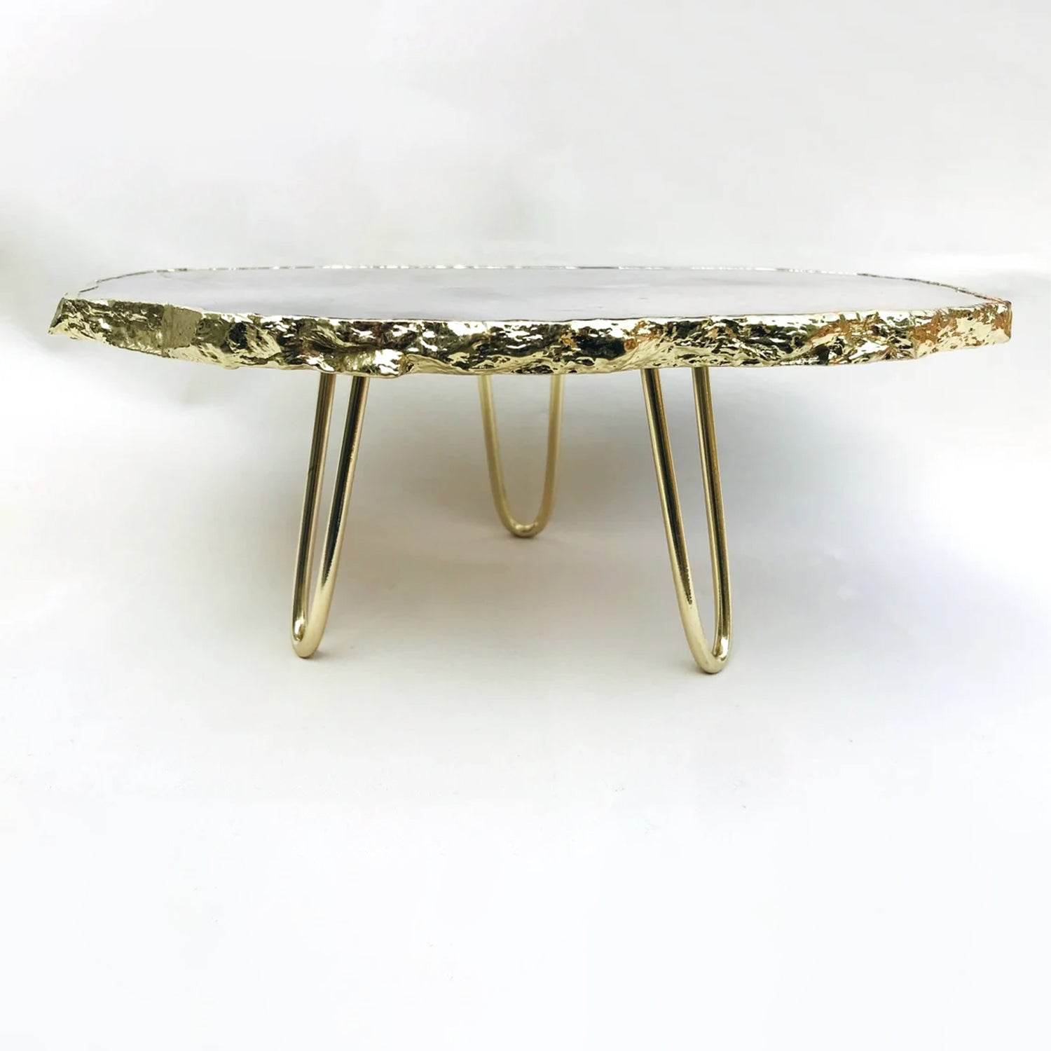Grey Agate Quartz Cake Stand/Centrepiece/Display Stand/Tray - Loft&Timber