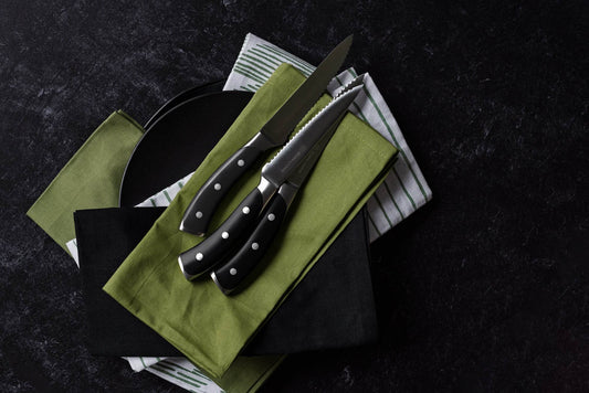 Elite Set of 4 Steak Knives - Black - Loft&Timber