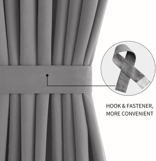 Custom Curtains: French Blackout Door Curtains, 1 Curtain Panel - Loft&Timber