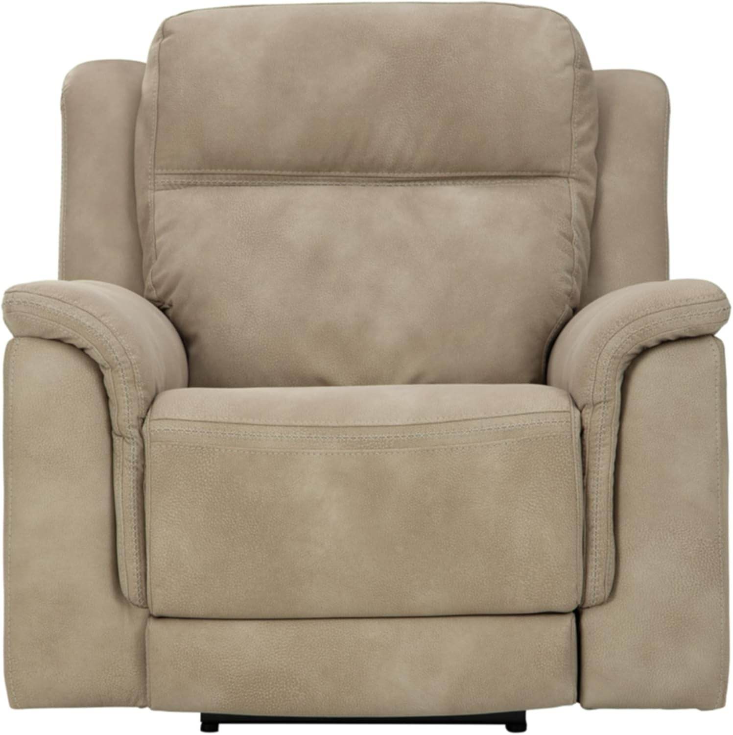Next-Gen Durapella Power Recliner with Adjustable Headrest, Beige - Loft&Timber