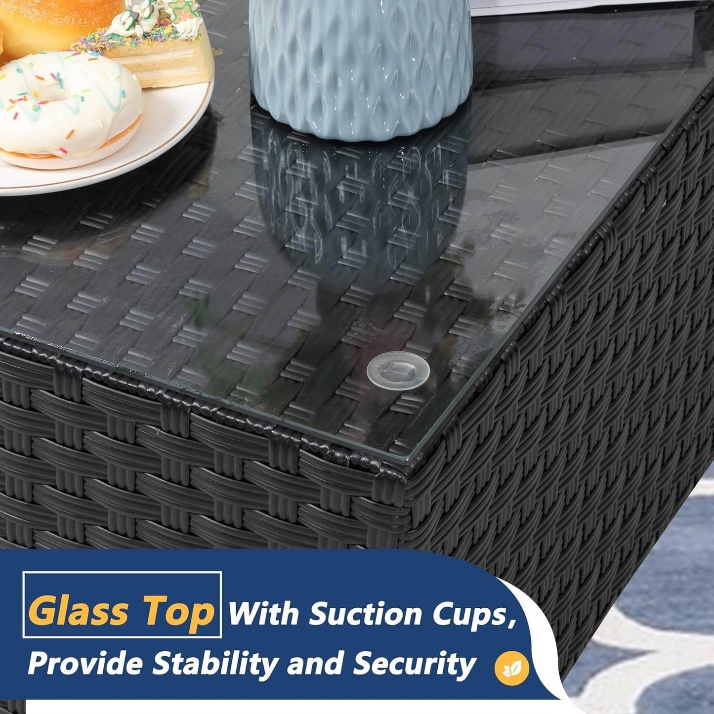 Comfortable Seven Piece Outdoor Patio Furniture Set - Loft&Timber