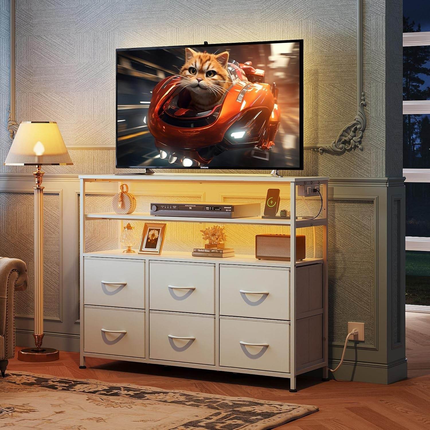 Led Dresser TV Stand - Loft&Timber