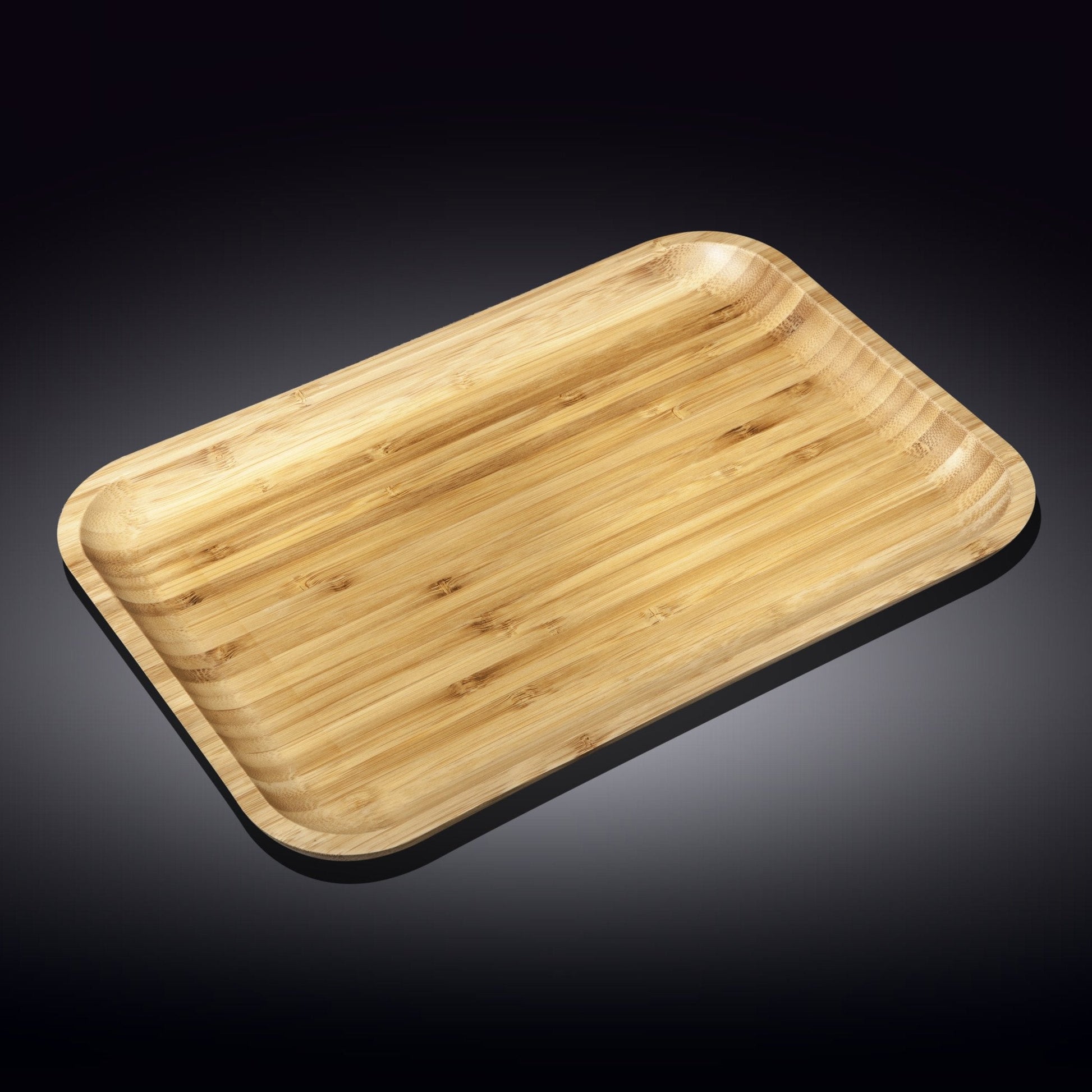 Bamboo Platter 14" inch X 10" inch | For Appetizers / Barbecue / Steak - Loft&Timber