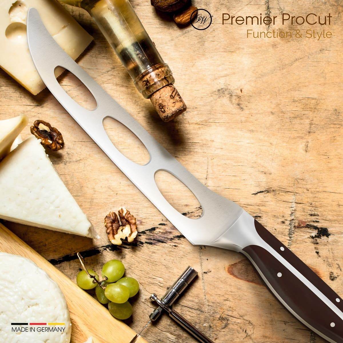 Gunter Wilhelm Premier Cheese Knife, 7 Inch | Dark Brown ABS Handle SKU: 30-324-0807 - Loft&Timber