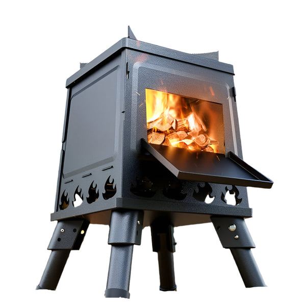 Portable Folding Fire Pit Stove Outdoor Camping Oven-0