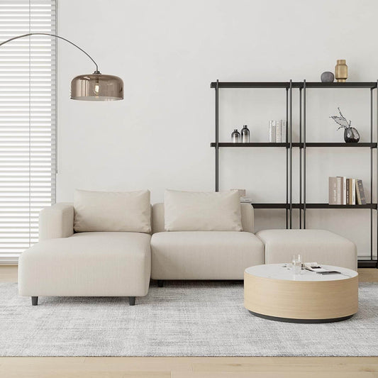 Soft Corduroy Sectional Modular Sofa Set - Loft&Timber