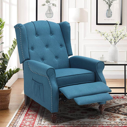 Wingback Recliner Chair with Massage and Heat (Vintage) - Loft&Timber