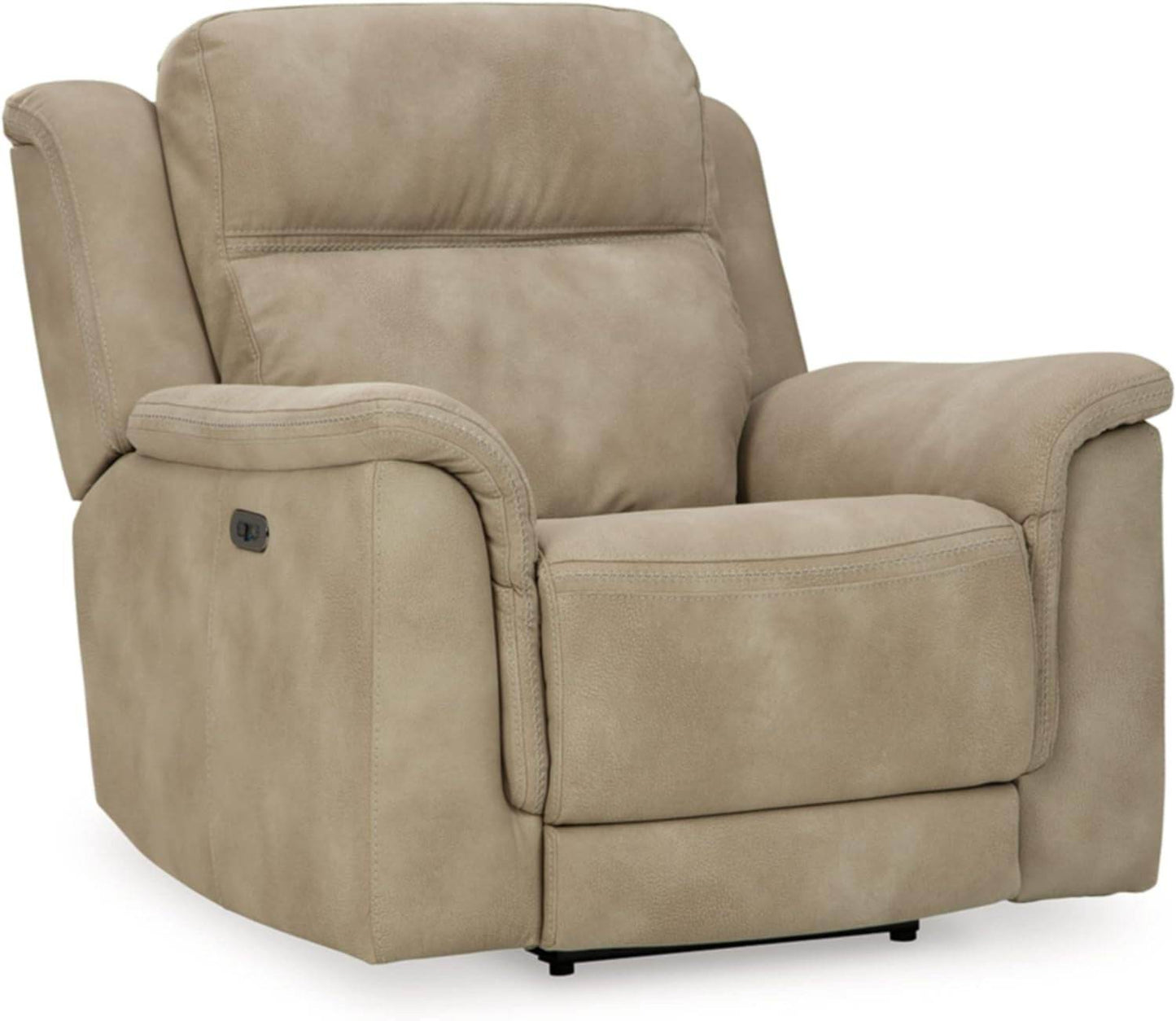 Next-Gen Durapella Power Recliner with Adjustable Headrest, Beige - Loft&Timber