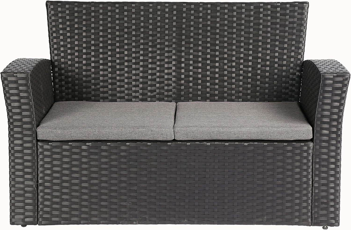 Outdoor Wicker Patio Furniture Set with Comfortable Cushions - Loft&Timber