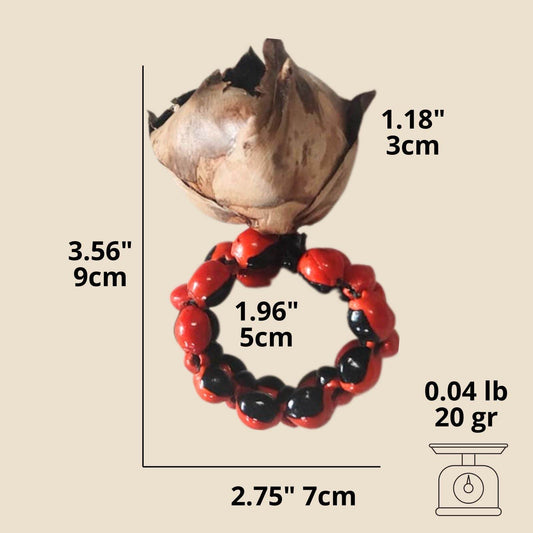 BIOJewelry Set of 4 Amazon Peel Coconut Babacu Acai Napkin Rings Handmade for Dining Table - Loft&Timber