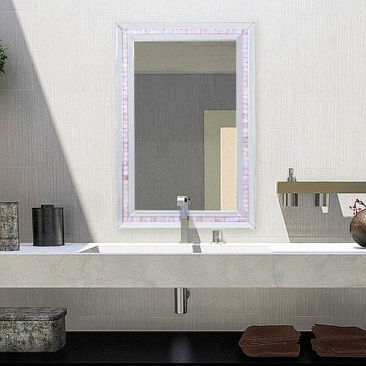 Mosaic Tiled Beveled Bathroom/Vanity Mirror - Loft&Timber