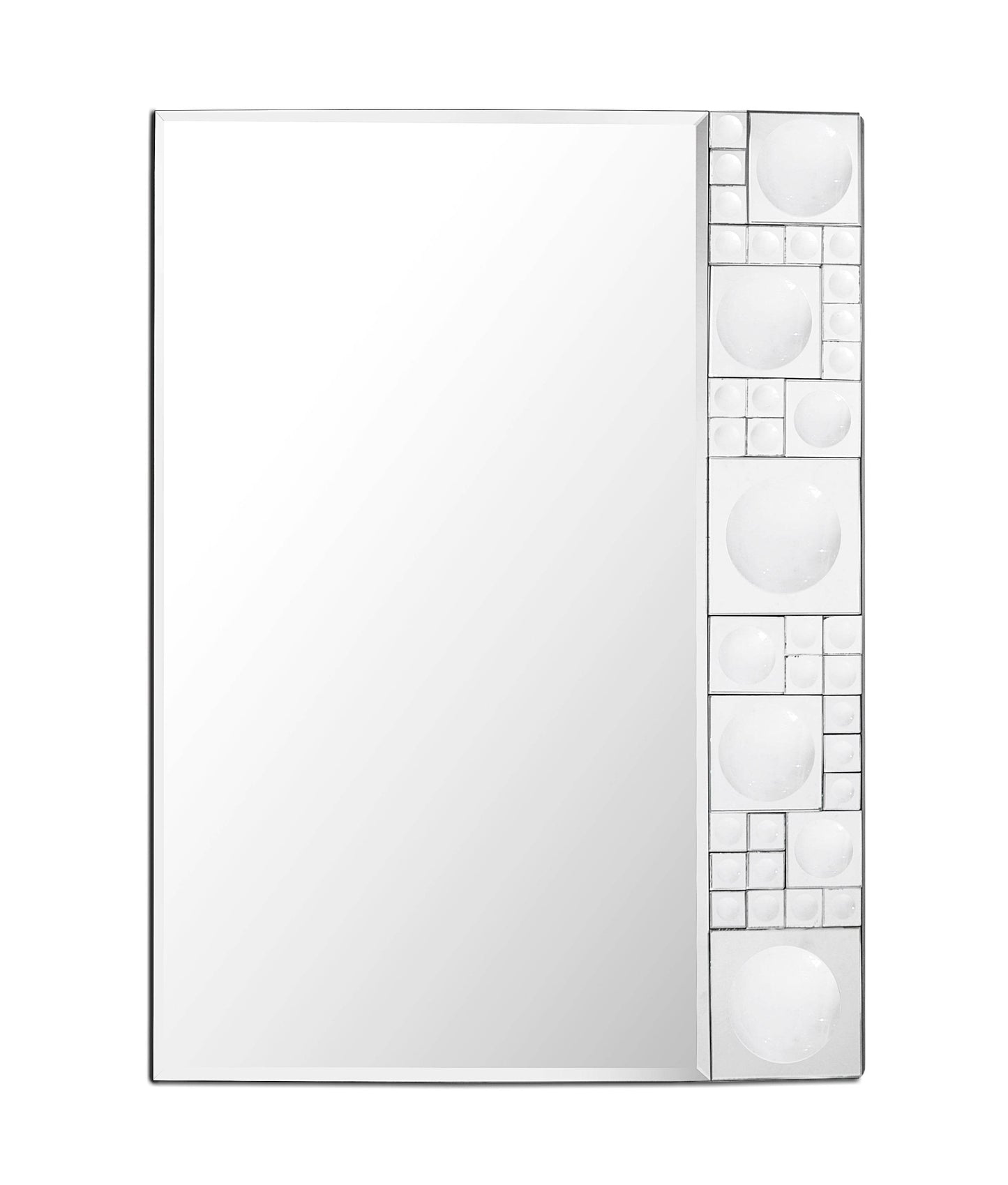 Bubbles Geometric Beveled Accent Mirror - Loft&Timber