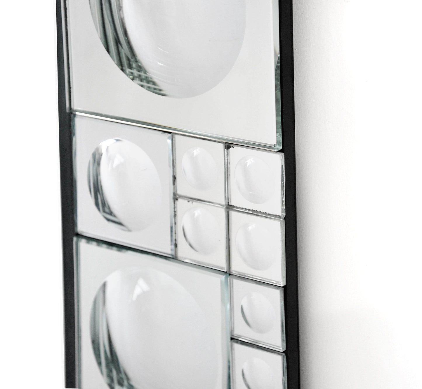 Bubbles Geometric Beveled Accent Mirror - Loft&Timber