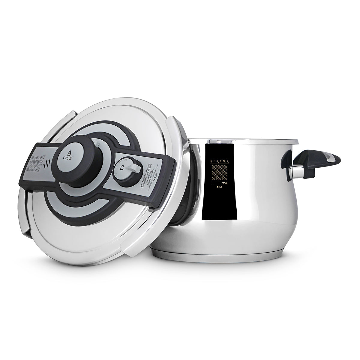 "Serenk Definition" A+ Stainless Steel 6 L (6.3 QT) Pressure Cooker - Loft&Timber