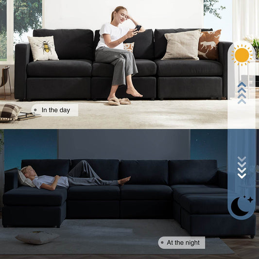 Convertible Sleeper Cozy Sofa Bed - Loft&Timber