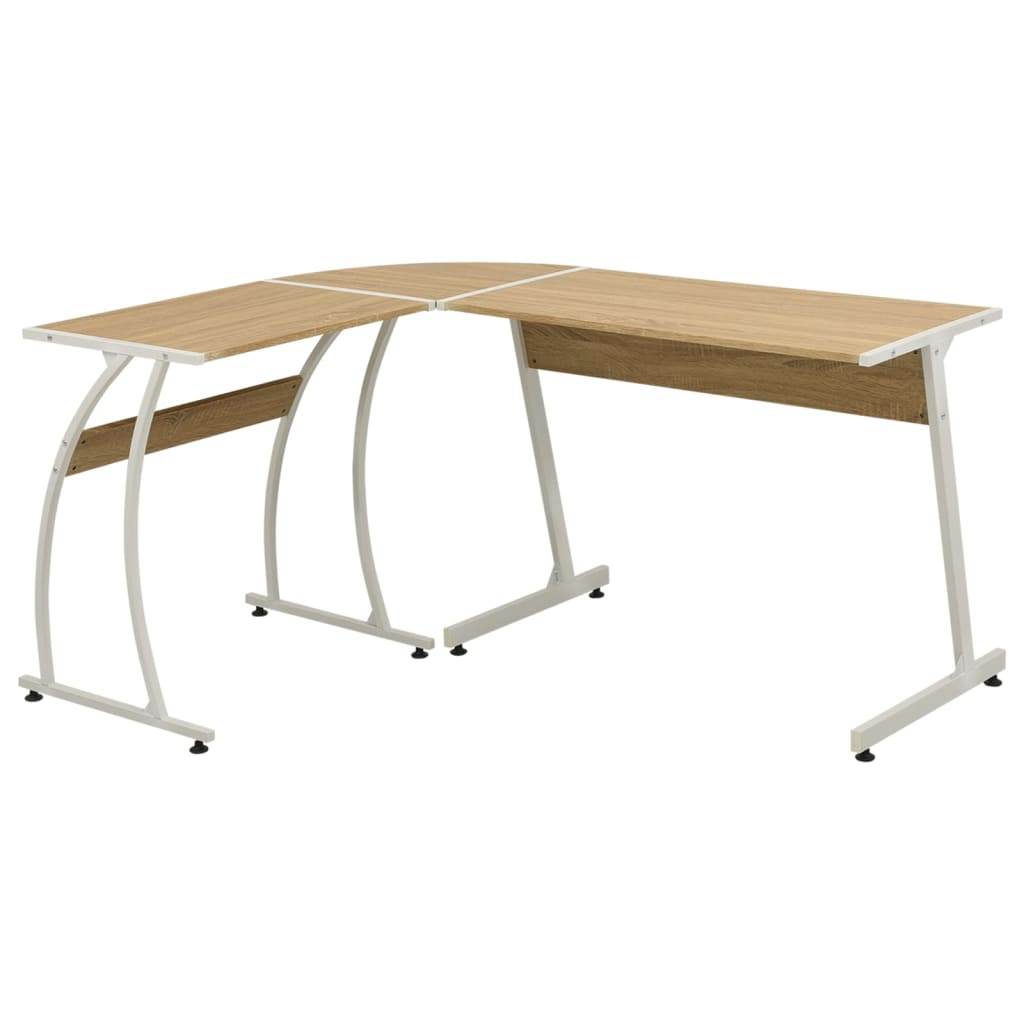 vidaXL Corner Desk L-Shaped Computer Desk Home Office Workstation Writing Desk - Loft&Timber