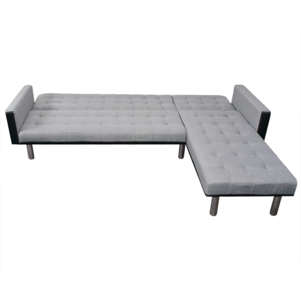 vidaXL Sofa Bed Convertible Sleeper Sectional Sofa Bed L Shaped Couch Fabric - Loft&Timber