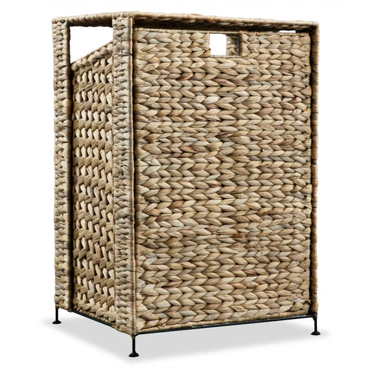 vidaXL Laundry Basket 17.3"x13.4"x25.2" Water Hyacinth - Loft&Timber