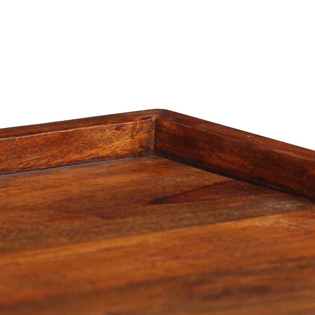 vidaXL Serving Tray Solid Sheesham Wood 19.7"x19.7" - Loft&Timber