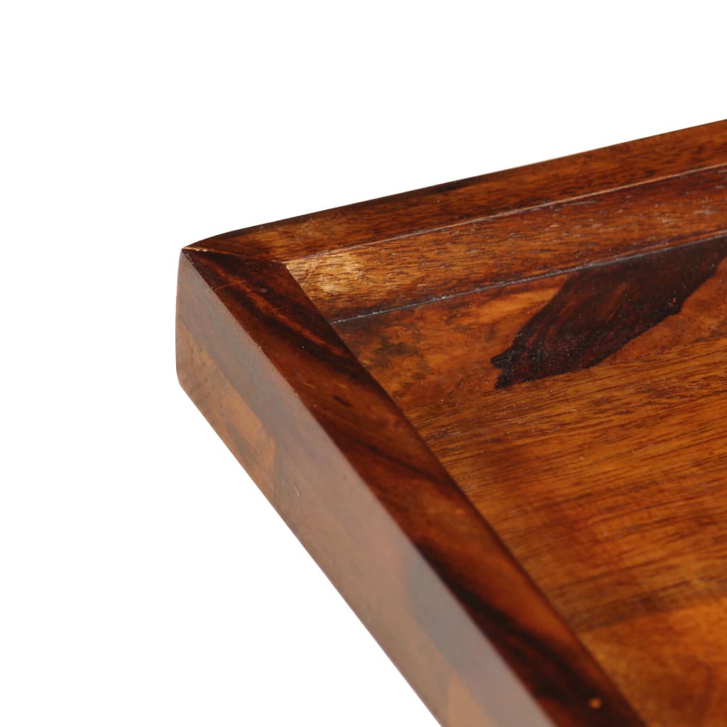 vidaXL Serving Tray Solid Sheesham Wood 19.7"x19.7" - Loft&Timber