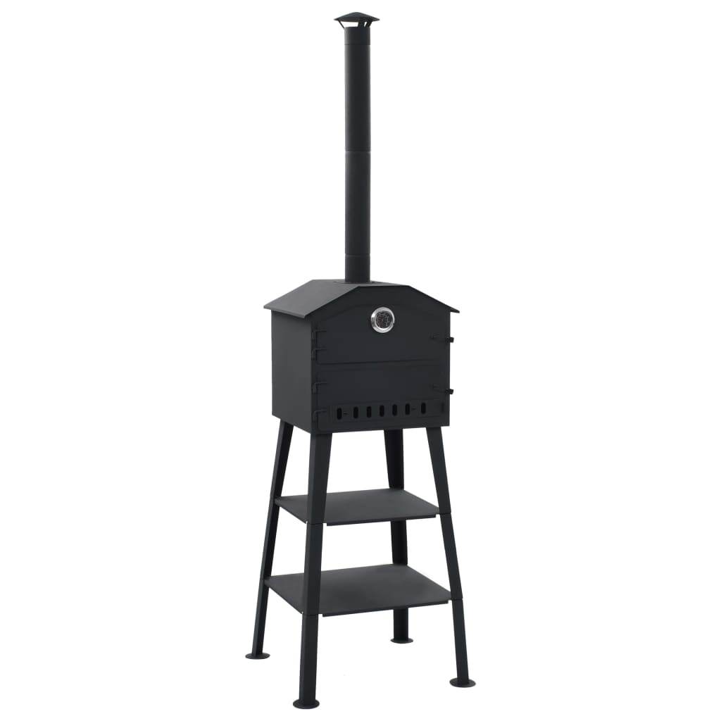 vidaXL Outdoor Pizza Oven Charcoal Fired with 2 Fireclay Stones - Loft&Timber