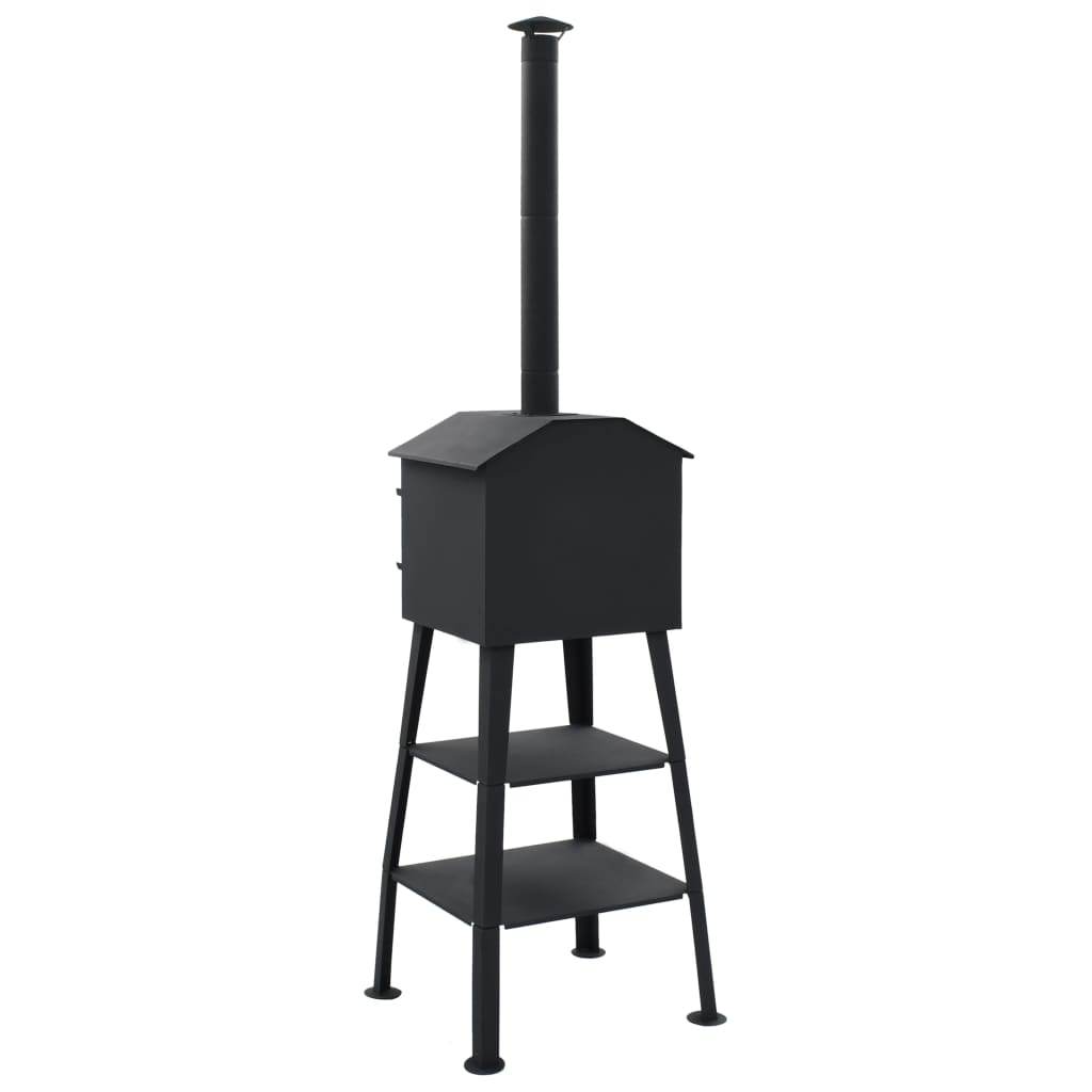 vidaXL Outdoor Pizza Oven Charcoal Fired with 2 Fireclay Stones - Loft&Timber