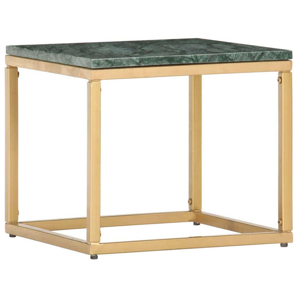 vidaXL Coffee Table End Table Side Sofa Table Real Stone with Marble Texture - Loft&Timber
