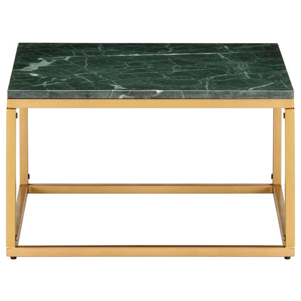vidaXL Coffee Table End Table Side Sofa Table Real Stone with Marble Texture - Loft&Timber