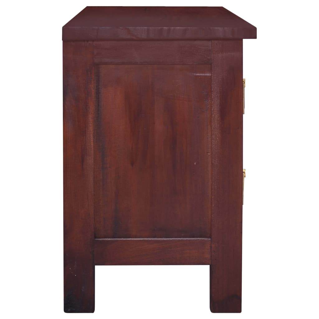 vidaXL TV Stand TV Unit Sideboard TV Console Media Unit Solid Mahogany Wood - Loft&Timber