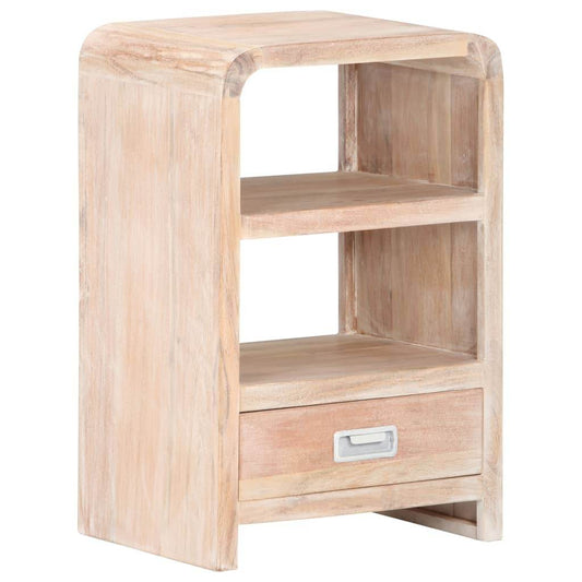 vidaXL Nightstand Storage Bedside Cabinet Bedroom Furniture Solid Wood Acacia - Loft&Timber