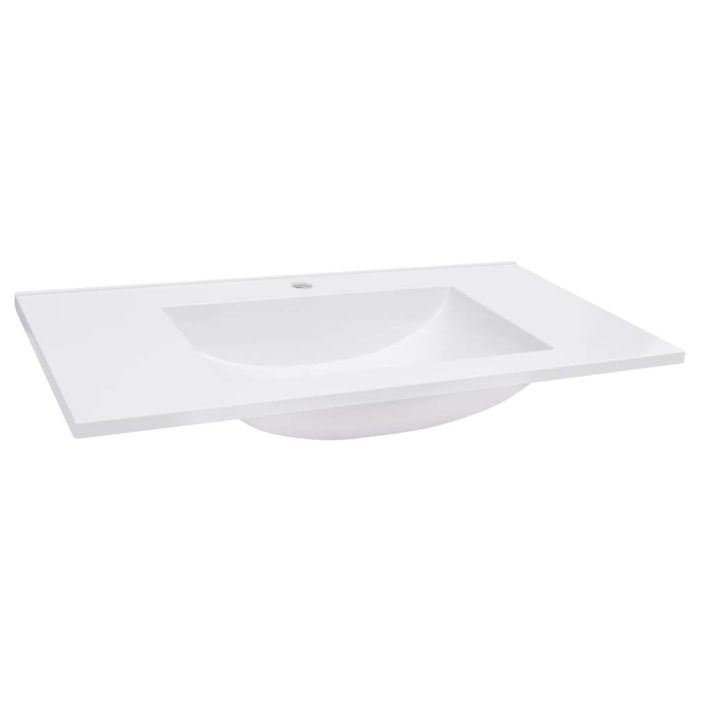 vidaXL Wash Basin Bath Sink Built-in Basin Vanity Sink Small Bathroom Sink SMC - Loft&Timber