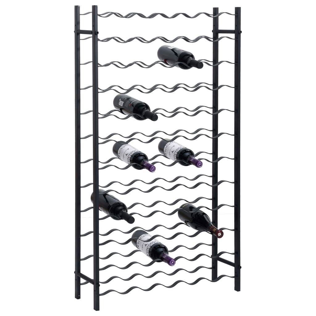 vidaXL Wine Rack Bottle Holder Wine Storage Organizer for Pantry Kitchen Metal - Loft&Timber