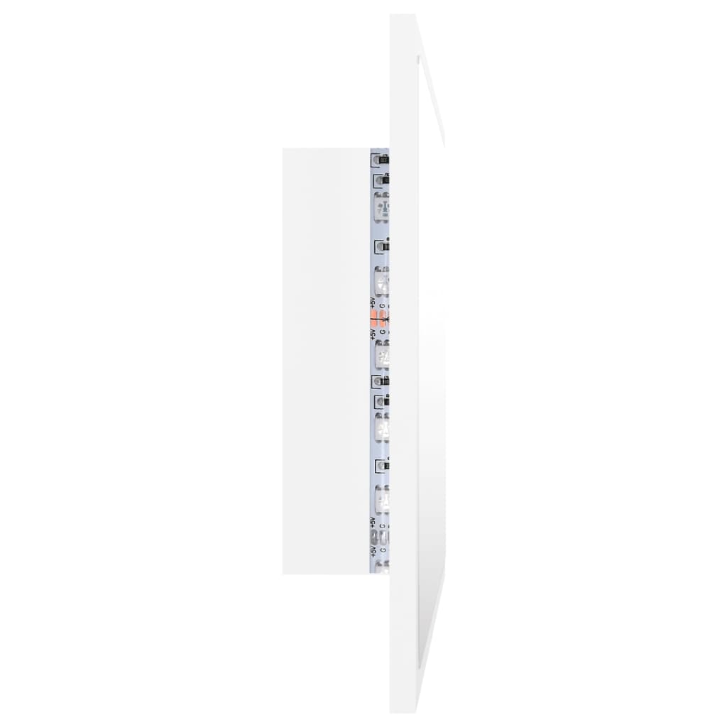 vidaXL Bathroom Mirror LED Wall Mounted Vanity Mirror for Powder Room Acrylic-2